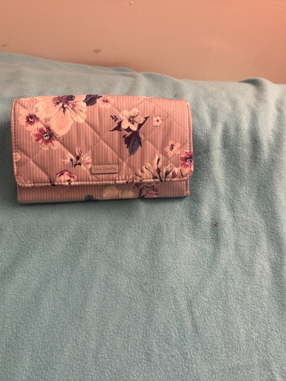 Vera Bradley Quilted Performance Twill Wallet - Strawflowers Floral